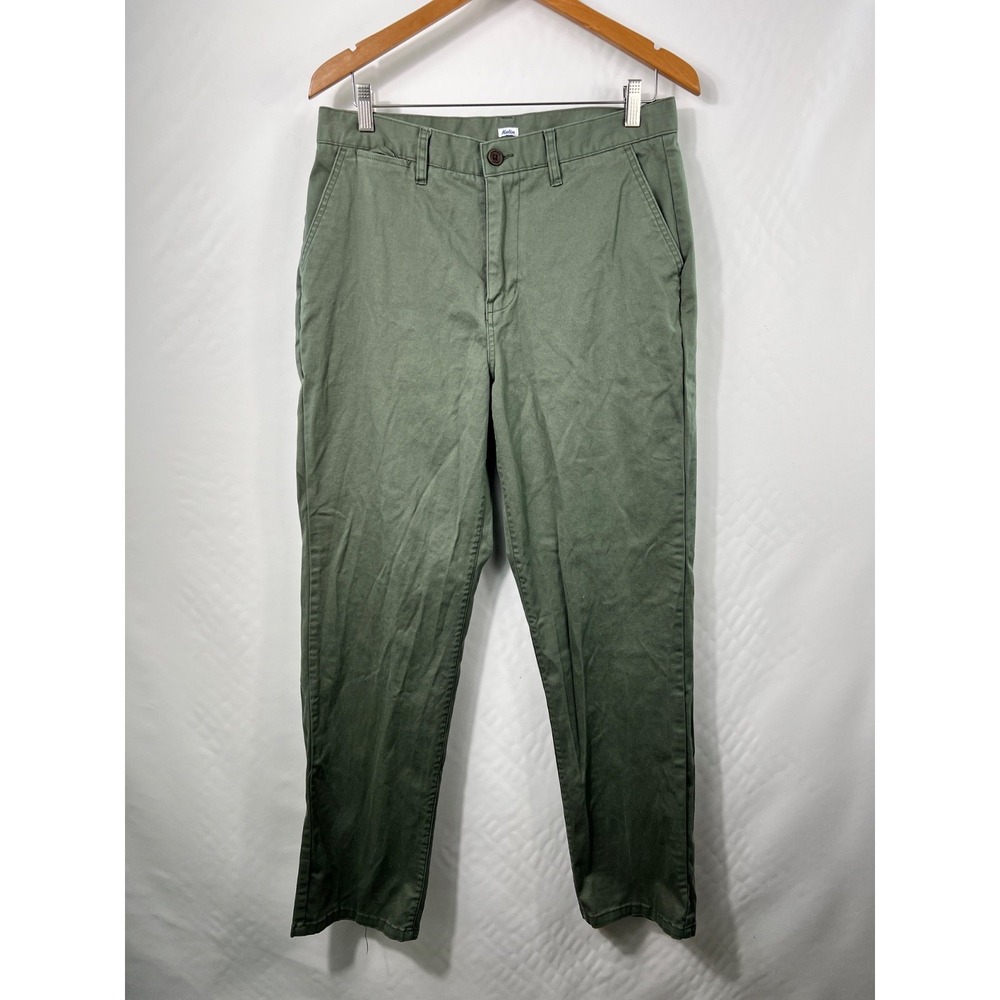 Katin Mens Chino Pants Size 33 Green‎ Flat Front 5 Pocket Office Casual